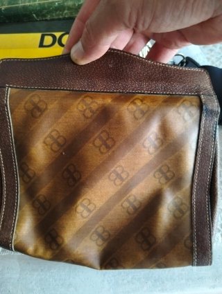 Pochette Balenciaga vintage marrone