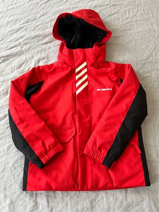 Conjunto esquí Phenix roja y negra niño/a