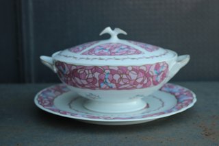 Zuppiera con sottopiatto Depos Porcellana