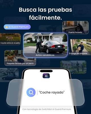 Cámara Vigilancia WiFi Exterior SwitchBot 3K