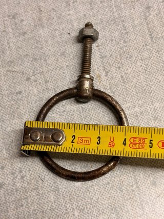 Pomo Tirador de Anilla Antiguo