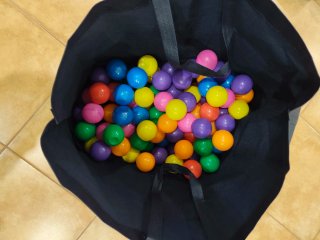 Bolsa de pelotas de colores para bebés