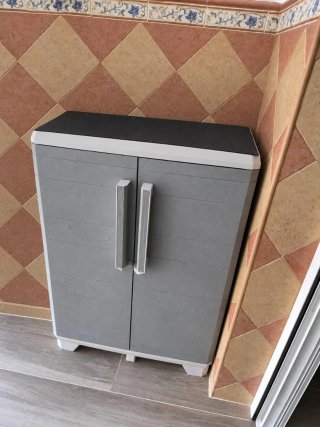 Armario Terraza Plástico Gris