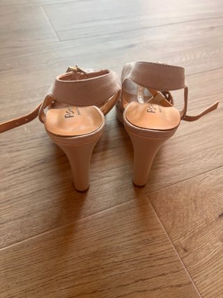 Sandali Eleganti T-Strap Por'ter Nude