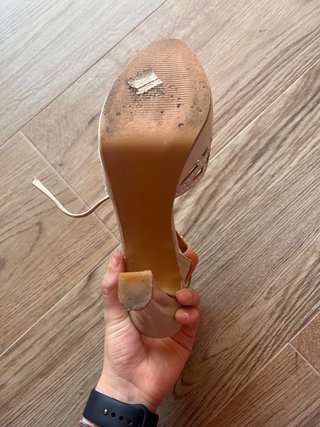 Sandali Eleganti T-Strap Por'ter Nude