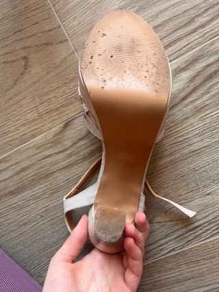 Sandali Eleganti T-Strap Por'ter Nude