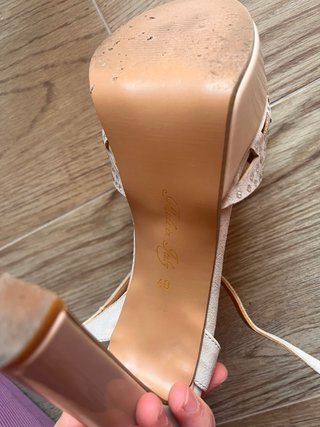 Sandali Eleganti T-Strap Por'ter Nude