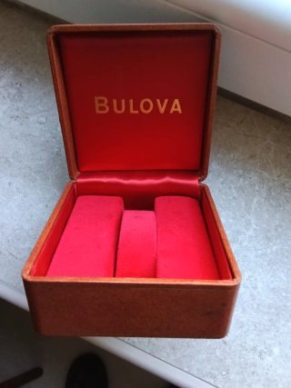 Scatola porta orologio Bulova vintage