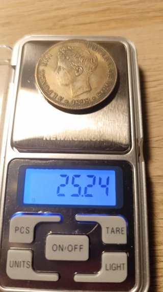 Moneda 5 Pesetas Alfonso XIII 1898