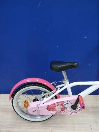 Bicicleta niños 16 pulgadas Btwin 500 Doctor Girl blanca