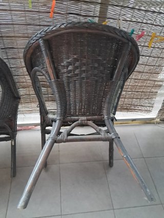 Conjunto de jardín 2 sillas y mesa