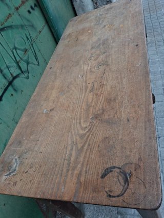 +100 AÑOS MESA TOCINERA CASTAÑO B ESTADO