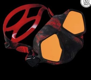 ☸️Mascara Alpha wolf red stone ( espejo)