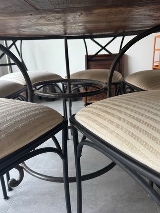 Mesa comedor octogonal teca