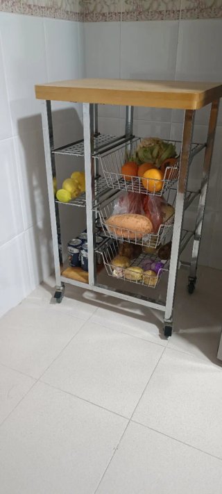Carrito de cocina con ruedas