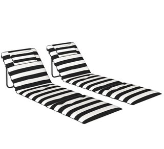 Set de 2 Esterillas de Playa Plegables