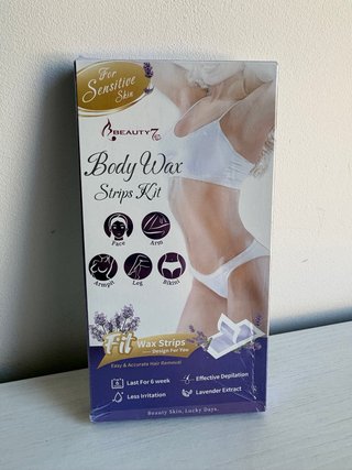 Kit Bandas Cera Depilatoria Beauty7 Piel Sensible