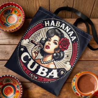 Bolso Tote Estampado Habana Cuba