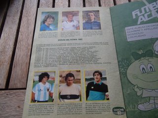 Álbum de cromos Fútbol en Acción Danone 82
