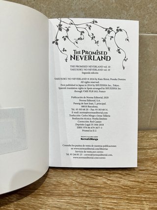 The promised neverland volúmenes 9 y 10 español