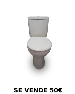 Váter blanco de porcelana