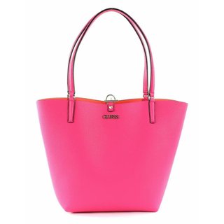 Bolso Guess Alby Satchel Rosa