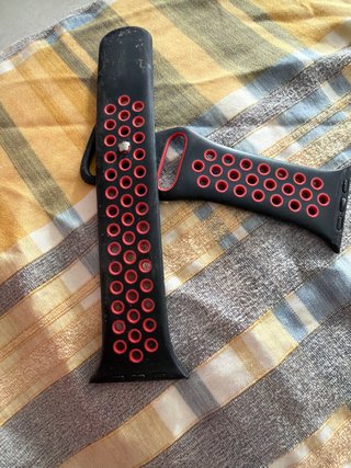 Correa Apple Watch 49mm Negra/Roja