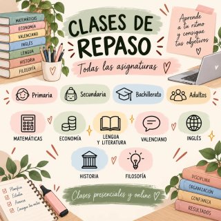 CLASES DE REPASO Y APOYO ESCOLAR · TODOS NIVELES