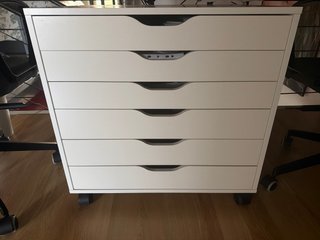 Mesiila Escritorio con Ruedas Blanco
