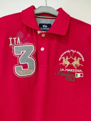 Polo La Martina XXL Rojo Italia Polo Team