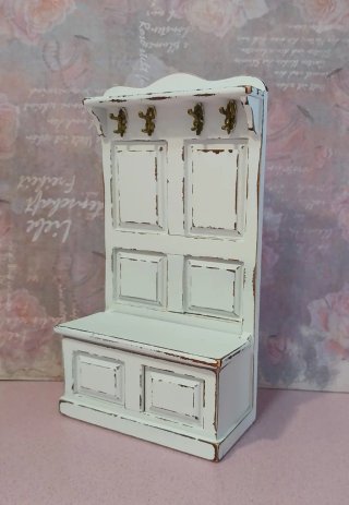 Mueble recibidor para casa de muñecas