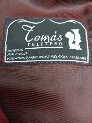 Chaqueta de cuero Zanda roja talla M