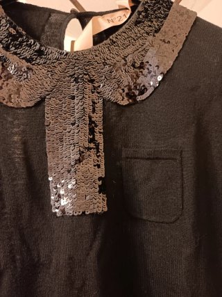 Maglione Polo N21 con Paillettes