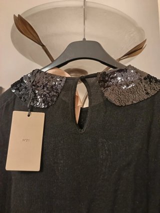 Maglione Polo N21 con Paillettes