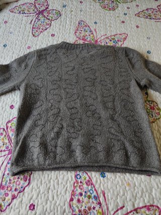 Jersey gris con detalles brillantes