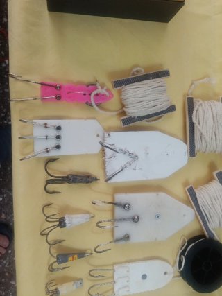 Accesorios  para la pesca pulpo.
