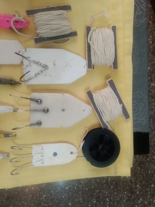 Accesorios  para la pesca pulpo.