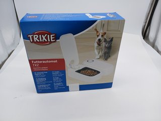 Comedero Autom. TX2, 2x300 ml, 27x7x24 cm, Gris/Ng