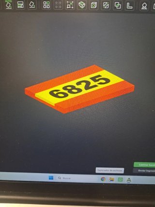 Parche de velcro con número 1234