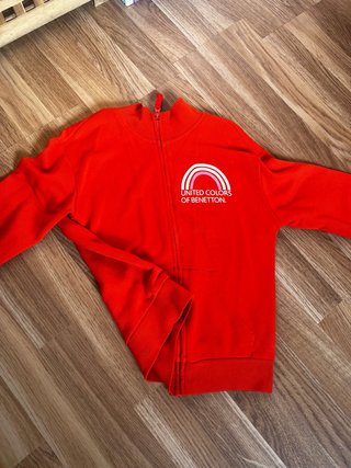 Chaqueta Benetton Unisex Naranja/Roja