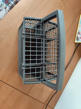 Cesta para lavavajillas gris