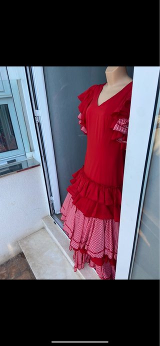 420 Traje de Flamenca Rojo 38/40