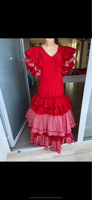 420 Traje de Flamenca Rojo 38/40