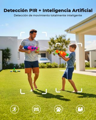 Cámara Vigilancia Solar 2K Exterior WiFi