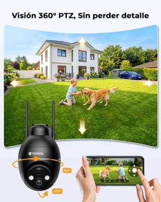 Cámara Vigilancia Solar 2K Exterior WiFi