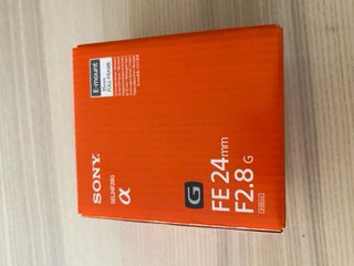 Objetivo Sony 24mm f2.8 G -NUEVO-