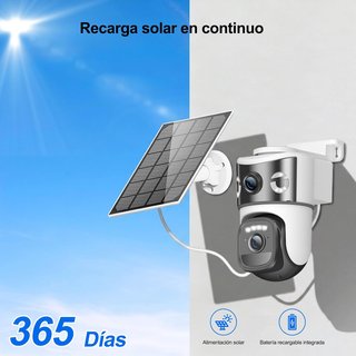 Cámara Vigilancia 2K WiFi Exterior Solar