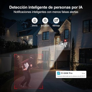 Cámara Vigilancia 2K WiFi Exterior Solar