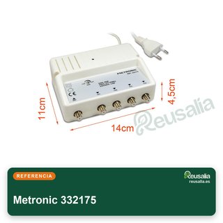 Metronic 332175 amplificador antena TV interior
