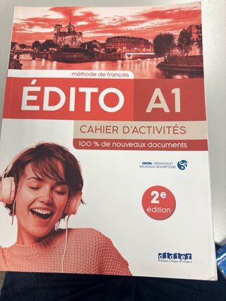 Libro de Francés A1 ÉDITO A1 - Cahier d’activités.